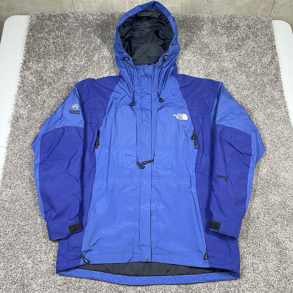 The North Face Womens Summit Series Goretex XCR Jacket Parka Blue Ski Size M